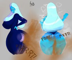 1girls ansatta ass big_ass big_breasts blue_diamond_(steven_universe) breasts cartoon_network diamond_authority fart fart_cloud fart_fetish farting female gem_(species) hand_on_butt huge_ass huge_breasts steven_universe thick_thighs