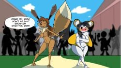 anthro birbpan breasts eevee eeveelution emolga furry pokémon_(species) pokemon pussy