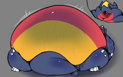 ayaxstudio big_ass bubble_butt garchomp huge_ass hyper hyper_obese overweight pokémon_(species) pokemon pokemon_(species)