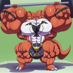 agentshark big_muscles bobert bulge digimon guilmon huge_muscles hyper_muscles male muscles muscular muscular_male what