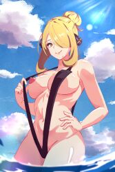 cynthia (pokemon) from game freak by bors ing2