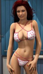 bikini breasts red_hair sydgrl3d