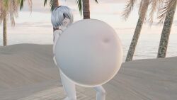 1girls 3d 3d_(artwork) 3d_animation animated ass_expansion belly belly_overhang big_belly big_belly_bulge big_breasts bikini black_bikini blindfold blindfolded_female boob_expansion breast_expansion breasts burping digestion expansion female female_only grimhoofingit hyper hyper_belly moaning nier nier:_automata nier_(series) robot robot_girl robot_humanoid solo stuffed stuffed_belly tagme video video_game_character vore vore_belly weight_gain white_hair white_hair_female yorha_2b