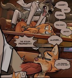 2026 anthro anthro_on_anthro anthro_penetrated anthro_penetrating anthro_penetrating_anthro ass balls canid canine canis clothed clothing dialogue diane_foxington dreamworks duo english_text erection fellatio female female_penetrated fox fur genitals grey_body grey_fur hi_res male male/female male_penetrating male_penetrating_female mammal mr._wolf_(the_bad_guys) multicolored_body multicolored_fur nude open_mouth open_smile oral orange_body orange_fur penetration penile penile_penetration penis penis_in_vagina sex smile tan_body tan_fur text the_bad_guys tongue tongue_out two_tone_body two_tone_fur vaginal_penetration wolf wolfinasuit