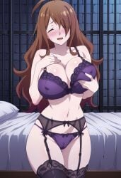 1girls ai_generated aindroidparanoid ass big_ass big_breasts big_butt bra breasts busty butt curvy cute fat_ass female female_only hair hi_res hips huge_breasts human kono_subarashii_sekai_ni_shukufuku_wo! konosuba large_ass large_breasts legs lingerie narrow_waist nipples panties prison slim_waist solo tagme thick_ass thick_thighs voluptuous waist wide_hips wiz_(konosuba)