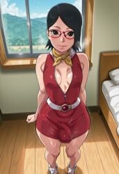 sarada uchiha from boruto: naruto next generations by gode777ai