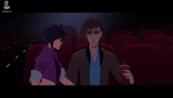 1boy 1boy1girl 1girls 2d 2d_animation 720p accurate_art_style animated artist_watermark black-haired_female black_hair black_hair_female blowjob brown-haired_male brown_hair_male cum cum_in_mouth cumshot cumshot_in_mouth dialogue dispatch_(game) fellatio ferdafs handjob_while_sucking in_character invisigal licking_penis licking_penis_tip longer_than_30_seconds midriff movie_theater no_sound nose_piercing oral oral_creampie oral_sex penis penis_in_mouth robert_robertson short_video shorter_than_one_minute straight sucking_penis tagme text video