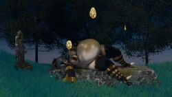 1girls belly belly_bulge belly_overhang big_belly big_belly_bulge digestion female female_focus female_only grimhoofingit halloween halloween_costume light-skinned_female light_skin nearly_nude nier nier:_automata nier_(series) post_vore post_vore_weight_gain practically_nude resting seductive_clothes solo tagme video weight_gain yorha_2b