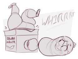 bbw chubby fat female gore gore? huge_ass mabel_pines machine monochrome overweight overweight_female ridiculouscake solo thick thick_thighs transformation