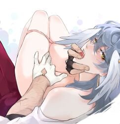 2boys cuntboy gallagher_(honkai:_star_rail) gay honkai:_star_rail male male_only sunday_(honkai:_star_rail) yaoi