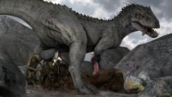 indominus rex from dark souls by margevonn