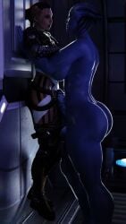 1futa 1girls 3d alien alien_futanari asari asari_futanari athletic_female athletic_futanari black_lips blue_skin erection eye_contact female futa_on_female futanari gasp height_difference human imminent_sex interspecies jack_(mass_effect) leg_tattoo liara_t'soni looking_at_each_other mass_effect measuring_penetration_depth meme pinned scrappy-coco self_upload size_difference suspended suspended_in_midair tattoo tattoo_on_hair undercut