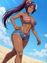 shihouin yoruichi from bleach by mildlyflirty
