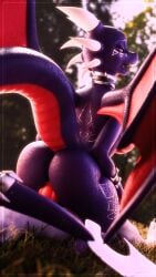 3d_(artwork) absurd_res activision anthro anthro_on_anthro anthro_penetrated anthro_penetrating anthro_penetrating_anthro anthrofied ass blurred_background bracelet collar cynder depth_of_field digital_media_(artwork) dragon duo dutch_angle faceless_anthro faceless_character faceless_male female female_focus female_penetrated grass half-closed_eyes heart_symbol hi_res intraspecies jewelry looking_at_another looking_at_partner looking_back looking_back_at_another looking_back_at_partner male male/female male_penetrating male_penetrating_female membrane_(anatomy) membranous_wings mythological_creature mythological_scalie mythology narrowed_eyes on_bottom on_top open_mouth outdoor_nudity outside penetration plant purple_body purple_eyes purple_scales purple_wings rear_view red_body red_membrane red_scales reverse_cowgirl_position scales scalie sex solo_focus spikes spikes_(anatomy) springycharna spyro_the_dragon tail thick_thighs wings