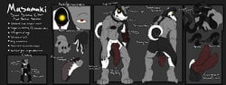 1boy 2015 absurd_res animal_genitalia anthro ass balls canine canine_penis claws collar diphallia diphallism erection fur glowing glowing_eyes hi_res husky looking_at_viewer male male_only mammal masamaki model_sheet multi_penis nude penis plain_background red_eyes solo standing stitches tentacle tongue tongue_out undead yellow_eyes zombie