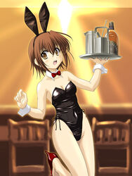 bare_legs bunny_ear bunny_girl bunnysuit chivas_regal_whiskey cosplay high_heels kemonomimi mamoru_(sister_princess) masakichi_(crossroad) shoes sister_princess usamimi