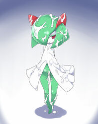 arms_behind_back bukkake chains cum empty_eyes kirlia no_humans pokemon pokemon_(species) red_eyes simple_background youki029