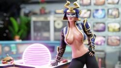 1girls 3d animated big_breasts blender breasts color exposed_breasts female female_only fortnite fortnite:_save_the_world helmet hime_(fortnite) irm_nsfw irmrenders jacket jacket_open jiggle mask nipples no_sound pants shaking_hips video wiggle