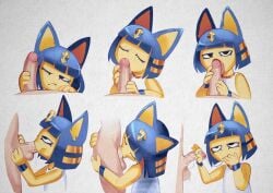 2023 5_fingers all_the_way_to_the_base animal_crossing ankha ankha_(animal_crossing) anthro anthro_focus anthro_penetrated ass athletic_female balls black_eyelashes black_eyes blue_body blue_ears blue_fur blue_hair bodily_fluids butt_grab closed_eyes clothed clothed/nude clothed_female clothed_female_nude_male clothed_sex clothing color_edit cum cum_in_mouth cum_inside cum_string deepthroat_hug digital_media_(artwork) domestic_cat dress duo egyptian erection eyelashes faceless_character faceless_human faceless_male felid feline felis fellatio female female_focus female_penetrated femdom fingers first_person_view front_view fur genital_fluids genitals hair half-closed_eyes hand_on_butt hand_on_penis headdress holding_penis hug_and_suck human human_on_anthro human_penetrating human_penetrating_anthro human_penetrating_female human_pov interspecies licking light-skinned_male looking_at_genitalia looking_at_penis looking_at_viewer male male/female male_penetrating male_penetrating_anthro male_penetrating_female male_pov malesub mammal multicolored_body multicolored_fur multiple_images narrowed_eyes nintendo nude one_eye_closed open_mouth oral oral_penetration partially_clothed penetration penile penis penis_in_mouth penis_lick pink_tongue playing_partner_like_bagpipes saliva saliva_on_penis saliva_string sex side_view simple_background smaller_female solo_focus swallowing tongue tongue_out uraeus white_clothing white_dress xu53r yellow_body yellow_fur yellow_inner_ear_fluff