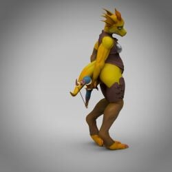 3d animated anthro anthro_only bambookat clothed female furry kobold no_sound tagme video