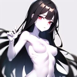 1girls ai_generated breasts dark_hair female naked naked_female nemus_waifu_generator nude_female pale-skinned_female pale_skin pooplool revenant sole_female solo solo_female tagme topless undead