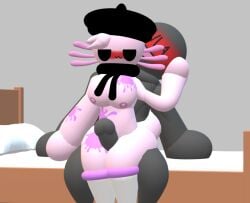1boy 1boy1girl 1girls alternate_legwear alternate_version_available anon axolotl bed beret blushing breasts cute functionally_nude hand_on_bed hand_on_head kneehighs neckwear nipples nude on_bed owo paint_3d paint_on_body pink_areola pink_nipples pleasure_face roblox stella_(tower_heroes) tagme tail thick_thighs thigh_sex thighhighs tower_heroes white_kneehighs zeroniko