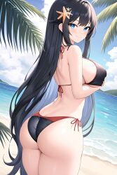 big_breasts big_breasts black_hair blue_eyes girl huge_breasts huge_butt huge_legs perfect_body swimsuit thick_ass thick_thighs