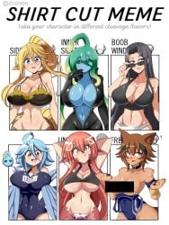 6+girls 6girls big_breasts bikini bird_girl black_hair blonde blonde_hair blue_hair breasts brown_hair brunette censor_bar centaur centaur_girl centauress centorea_shianus equid_taur female female_only furry glasses green_hair harpy harpy_girl horse_girl human kobold kuroko_smith lamia latex lucyfercomic miia_(monster_musume) monster_girl monster_musume_no_iru_nichijou papi_(monster_musume) polt_(monster_musume) red_hair shirt_cut_meme slime slime_girl slime_hair snake_girl suu_(monster_musume) swimsuit swimwear taur thick_thighs topless topless_female wide_hips