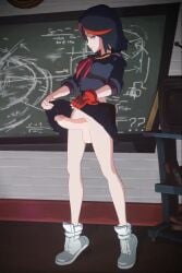 3d animated blender crisdroid futa_only futanari hentai kill_la_kill matoi_ryuuko presenting_penis senketsu solo_futa tagme video wallimog