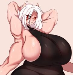 1girls 4_arms 6_eyes armpits arms_behind_head arms_up asshushie big_ass big_breasts big_butt black_sclera closed_eyes demon demon_girl demon_horns female horns huge_ass huge_breasts huge_butt huge_thighs large_ass large_breasts large_butt luvanely multi_arm multi_eye multi_limb oc original original_artwork original_character original_characters pale-skinned_female pale_skin red_eyes side_boob sideboob succubus succubus_horns thick_ass thick_hips thick_legs thick_thighs thighs white_skin wide_hips wide_thighs