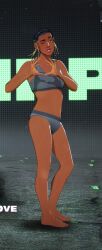 1girls cornrows dark-skinned_female dark_skin need_for_speed standing tagme