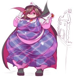 :t big_ass big_belly big_butt eating fat fat_ass overweight overweight_female sumireko_usami touhou trinity-fate62 wide_hips