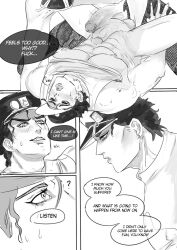 2boys age_difference comic dilf erection gay jojo's_bizarre_adventure jotaro_kujo male male/male male_only older_male penis selfcest stardust_crusaders stone_ocean veiny_penis vintaro yaoi younger_male