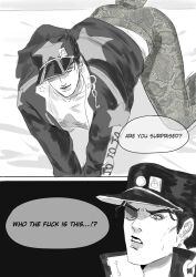 2boys age_difference comic gay jojo's_bizarre_adventure jotaro_kujo male male/male male_only selfcest stardust_crusaders stone_ocean text time_paradox vintaro yaoi