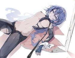 1girls black_panties blue_eyes blue_hair bodystocking boobs bound breasts breasts_out cameltoe cape crying crying_with_eyes_open damaged_clothes defeated defeated_heroine empty_eyes exhausted exposed_breasts exposed_thighs female female_only femsub fingerless_gloves fire_emblem fire_emblem_awakening leash long_hair lucina_(fire_emblem) medium_breasts messy_hair mostly_nude mostly_nude_female nintendo nipples nude nude_female on_back pale-skinned_female pale_skin panties pantyhose solo submissive submissive_female sword tears tears_in_eyes thighs tiara tits torn_bodystocking torn_clothes underwear xiang_(kxre7237)