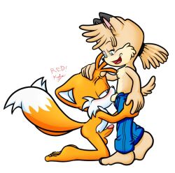 2boys bbmbbf bbmbbf_(character) blowjob fellatio furry furry_only gay male/male original_character pietro_the_wolf redkelv sonic_(series) sonic_the_hedgehog_(series) tails unzipped_pants