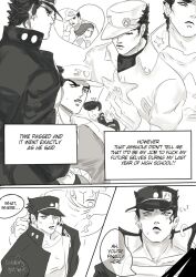 2boys age_difference comic diamond_is_unbreakable gay jojo's_bizarre_adventure josuke_higashikata jotaro_kujo male male/male male_only selfcest stand_(jjba) star_platinum stardust_crusaders stone_ocean vintaro yaoi