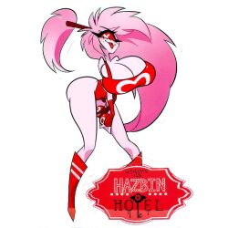 2023 big_ass big_breasts boob_window bottom_heavy breasts_bigger_than_head cherri_bomb child_bearing_hips clothed edit female female_only hazbin_hotel hourglass_figure huge_ass huge_breasts mrmelted thick_thighs thunder_thighs top_heavy vivienne_medrano vivziepop wide_hips