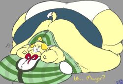 1girls animal_crossing anthro ass belly big_belly bluecatbutt breasts canine canine canine_humanoid fat female female_focus female_only furry hips hyper_ass hyper_breasts isabelle isabelle_(animal_crossing) large_ass large_belly large_breasts nintendo obese obese_female on_floor overweight overweight_female panties skirt stomach thick_thighs thighs underwear wardrobe_malfunction wide_hips yellow_fur