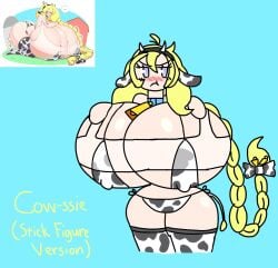 big_breasts breasts cassie_(theycallhimcake) cow_print gbabonnie huge_breasts thick_thighs wide_hips