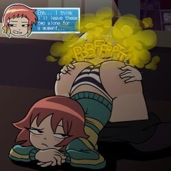 blush enjoying_farts face_in_ass fart fart_fetish farting_in_face kim_pine ramona_flowers roxanne_richter scott_pilgrim thomzone yuri