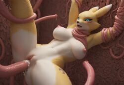 ai_generated anal_penetration anal_sex anthro anthropomorphic beautiful big_breasts breasts choking cum_in_pussy cum_inside cumming cumshot digimon female fox fox_girl furry furry_female furry_only impregnated in_heat intercourse interspecies orgasm orgasm_face pumping_cum renamon renamon_(digimon) restrained seductive sexy sexy_body sexy_pose tentacle tentacle_in_pussy tentacle_penetration tentacle_sex tits_out vaginal_penetration wet_pussy