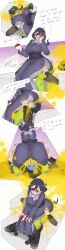 blush comic enjoying_farts fart fart_fetish fart_torture fat_ass female_focus hex_maniac_(z-a) lazei milf pokemon pokemon_trainer stinky