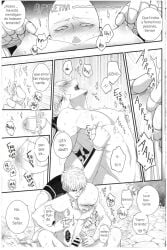 anal_sex anal_sex bald cyborg genos male/male nipples nipples_touching one-punch_man saitama yaoi
