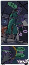 absurd_res anthro_on_anthro ass bondage bound bulge canid canine canis cleave comic crotch domestic_dog dominant dominant_female duo felid female forfun2 gag helpless hi_res humiliation invalid_tag male male/female mammal ninja otm pantherine peril restraints rope rope_bondage rope_harness struggling submissive submissive_male tiger upside-down vintage warrior