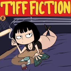 bottomless fat_ass female my_life_as_a_teenage_robot nickelodeon pulp_fiction smoking solo solo_female terrible_the_drawfag tiff_crust viacom