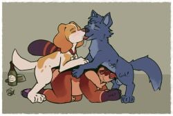 alcohol anal anal_sex animal_genitalia animal_penis anthro balls belfort_(belfort_and_lupin) belfort_and_lupin beverage bird_dog blush bodily_fluids bowl canid canine canine_genitalia canine_penis canis container crying domestic_dog eiffel_tower_position fellatio feral fleur-de-lis forced forced_anal forced_oral foreskin french_kissing french_spaniel gagging genitals glass_bowl group hi_res humanoid_genitalia humanoid_penis hunting_dog kissing lupin_(belfort_and_lupin) male male/male mammal messy_kiss oral penetration penile penis pet_bowl poorsal raccoon_dog rape sex spaniel spitroast tanuki tears trio wine wine_bottle wolf