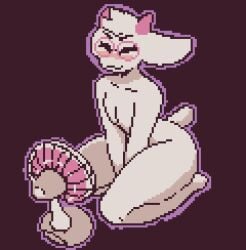 1boy adorable animated animated anthro anthro_only arms_between_legs curvaceous curvaceous_figure curvy curvy_body curvy_figure curvy_hips curvy_male curvy_thighs cute deltarune electric_fan exqmaster fan femboy girly heat kneeling looping_animation male male_only naked nude on_knees on_the_floor pixel_animation pixel_art ralsei ralsei_with_white_fur summer sweat thick thick_thighs third-party_edit umowo white_fur wide_hips wind