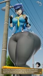 1boy 1girls 2020s 2025 ass atlus big_ass big_breasts big_butt blue_eyes blue_hair blue_hair_female bottom_heavy breasts clothed clothed_female clothed_male detective female female_focus giantess height_difference hips hips_wider_than_shoulders huge_ass huge_butt investigator light-skinned_female light-skinned_male light_skin male megami_tensei mini_giantess mmdelight naoto_shirogane outside persona persona_4 persona_4_the_golden shirogane_naoto short_hair short_hair_female short_hair_male size_difference thick_thighs thighs thunder_thighs thunderthighs tomboy unaware unaware_giantess video_game_character wide_hips