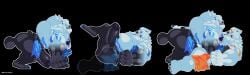 anal anal_sex animated anthro barazoku bear big_muscles big_penis bodily_fluids clothing cum cum_in_ass cum_inside deity digital_media_(artwork) feet from_behind_position from_front_position genital_fluids genitals hi_res huge_cock huge_muscles humanoid_genitalia idle_animation league_of_legends legwear loop lying male male/male mammal missionary_position moobs morinetsu muscular muscular_anthro muscular_male nipples on_back penetration penis pixel_(artwork) riot_games sex short_playtime side_view tail tail_motion tencent thigh_highs translucent ursine volibear